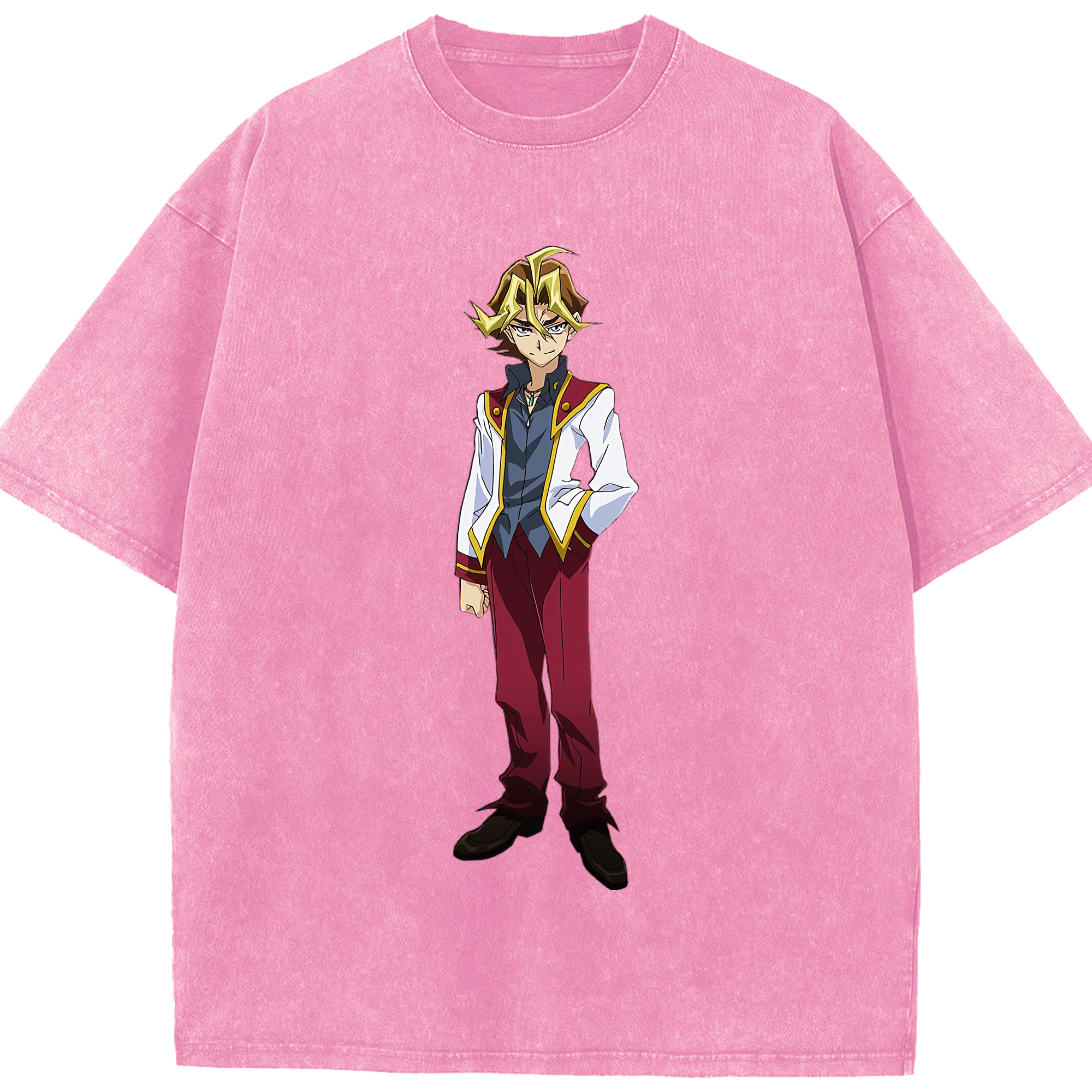 （画像用） 遊☆戯☆王 Yu-Gi-Oh! 綿100% ヴィンテージ風 半袖Tシャツ（フロントプリント）